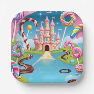 Candyland Birthday Party Plate