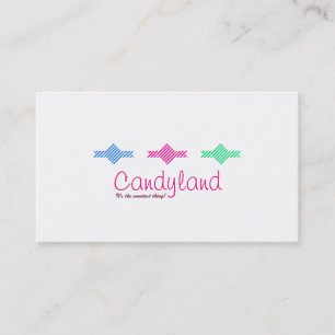 Candyland candy custom business card