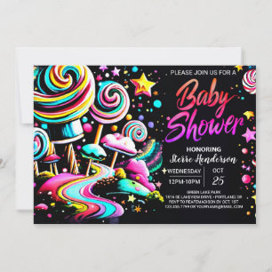 Candyland Charm Baby Shower Invitation
