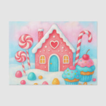 Candyland Christmas Decoupage Tissue Paper