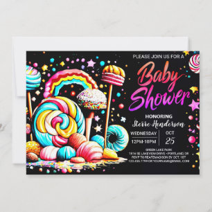 Candyland Dreamland Baby Shower Invitation