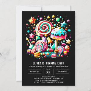Candyland Fiesta Birthday Invitation