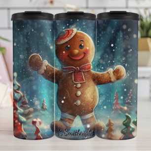 Candyland Gingerbread Delight Thermal Tumbler