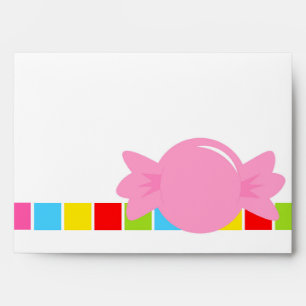 Candyland Inspired Party Invitation Envelopes