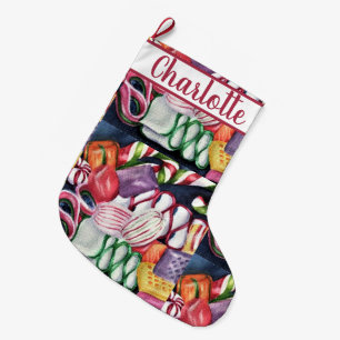 Candyland Large Christmas Stocking