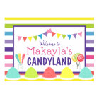 Candyland Lollipop Gumdrop Banner Birthday Party