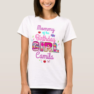 Candyland Mummy of the Birthday Girl lollipop T-Shirt