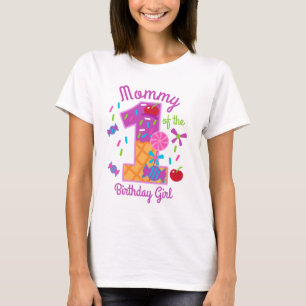 Candyland Mummy of the First Birthday lollipop T-Shirt