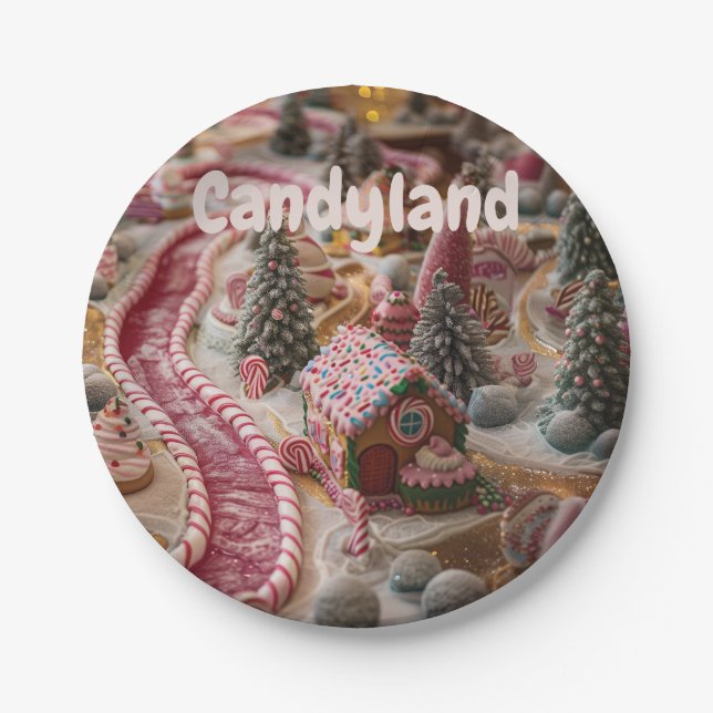 Candyland Paper Plate (Front)
