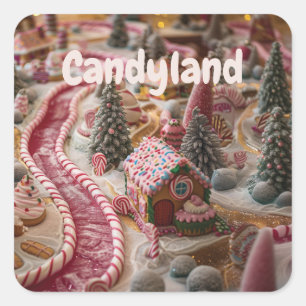 Candyland Square Sticker