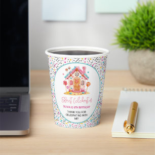 Candyland Sweet Celebration Kids Birthday Party Paper Cups