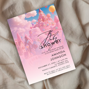 Candyland World Babyshower  Invitation