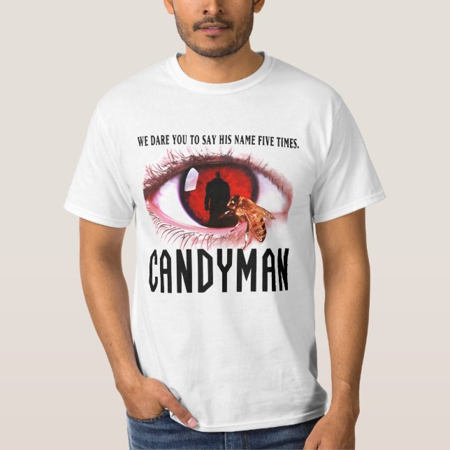 "  Candyman 90's Horror Movie Retro" T-Shirt (Front)