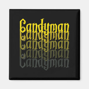 Candyman Backwards Mirror Halloween Custome Funny Magnet