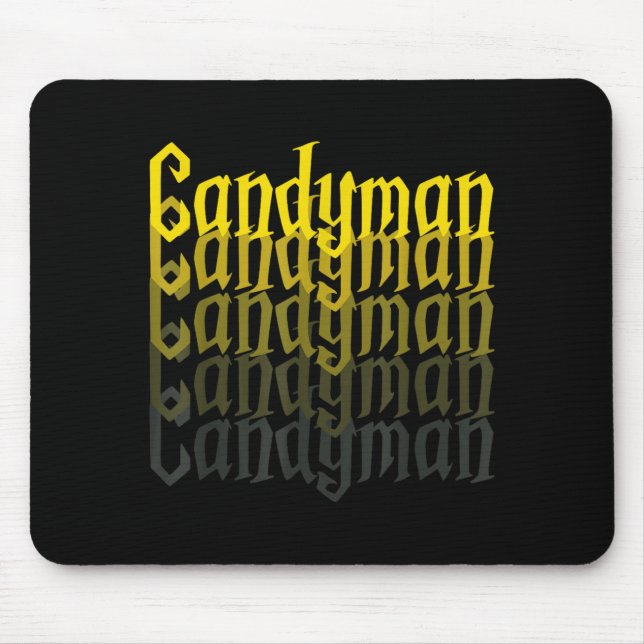 Candyman Backwards Mirror Halloween Custome Funny Mouse Mat (Front)