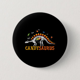 Candysaurus Candy Corn Dinosaur Skeleton Happy Hal 6 Cm Round Badge