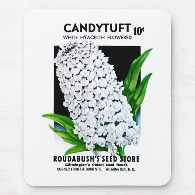 CandyTuft Seed Packet Label Mouse Mat (Front)