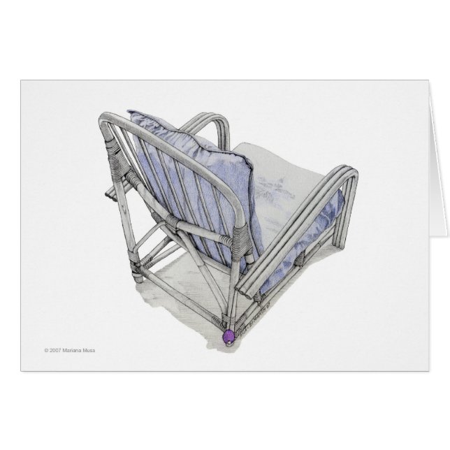 Cane Chair Card (Front Horizontal)