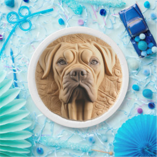 Cane Corso 3D Inspired Paper Plate