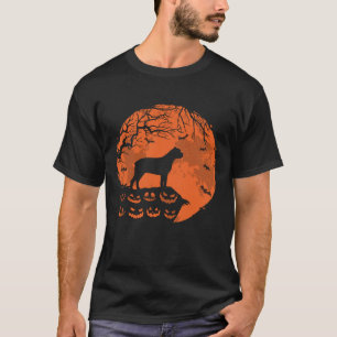 Cane Corso And Moon Halloween Dog Lover Gift T-Shirt