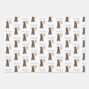 Cane Corso Birthday Dog Wrapping Paper Sheet