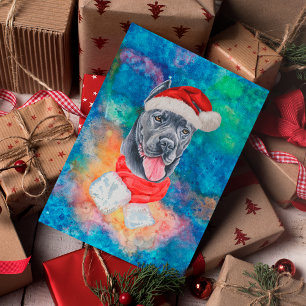 Cane Corso Breed Dog Christmas Holiday Postcard