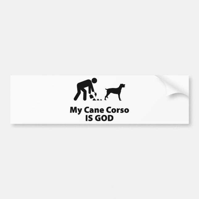 Cane Corso Bumper Sticker (Front)