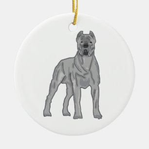 Cane Corso Ceramic Tree Decoration