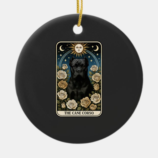 Cane Corso Ceramic Tree Decoration (Front)