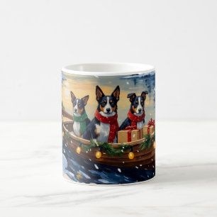Cane Corso Christmas Boat Holiday Coffee Mug