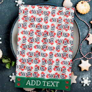 Cane Corso Christmas Dog Tea Towel