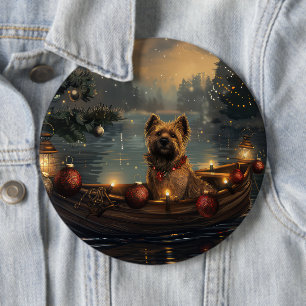 Cane Corso Christmas Festive Voyage 6 Cm Round Badge