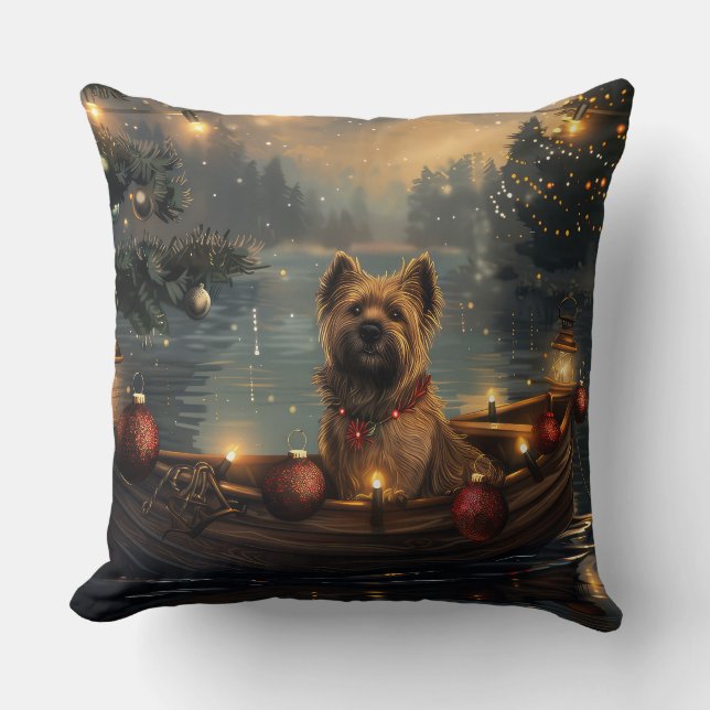 Cane Corso Christmas Festive Voyage Cushion (Front)