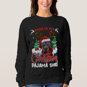 Cane Corso Christmas Funny Xmas Pajama Reindeer Ma Sweatshirt