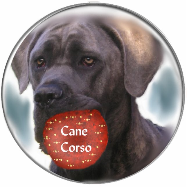 Cane Corso Christmas Gifts Photo Sculpture Decoration (Front)