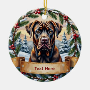 Cane Corso Christmas Ornament