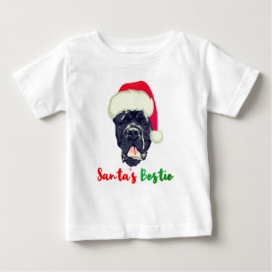 Cane Corso Christmas Santa's Bestie Family Pajama Baby T-Shirt