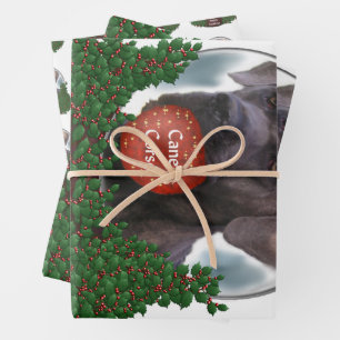 Cane Corso Christmas Wrapping Paper Sheet