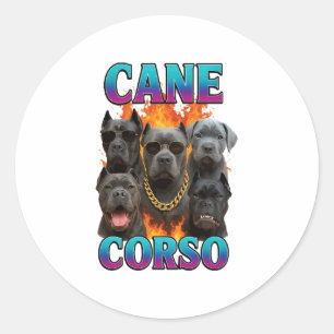 Cane Corso Classic Round Sticker