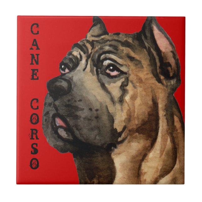Cane Corso Colour Block Tile (Front)
