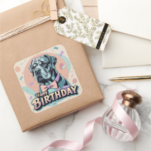 Cane Corso Colourful  Square Sticker