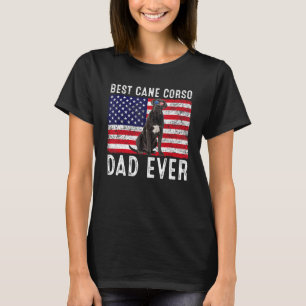 Cane Corso Dad Usa American Flag Cane Corso Dog  O T-Shirt