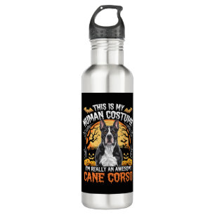 Cane Corso Dog Awesome Costume Halloween 710 Ml Water Bottle