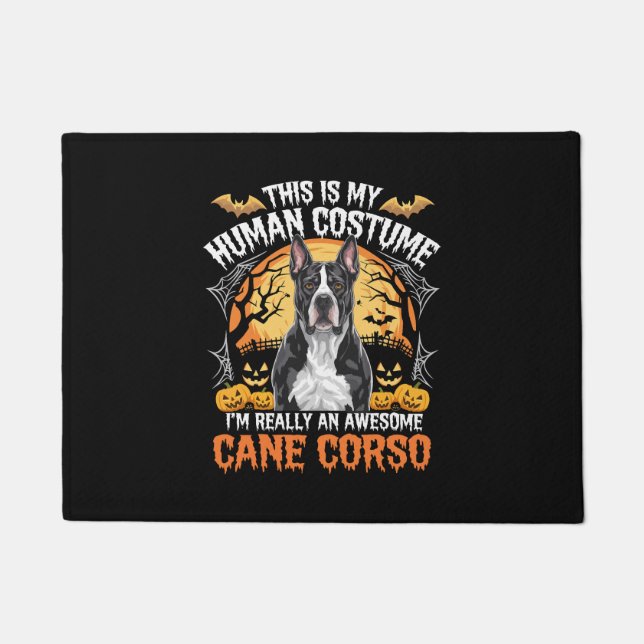 Cane Corso Dog Awesome Costume Halloween Doormat (Front)