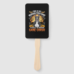 Cane Corso Dog Awesome Costume Halloween Hand Fan