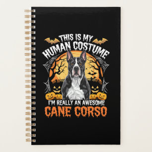 Cane Corso Dog Awesome Costume Halloween Planner