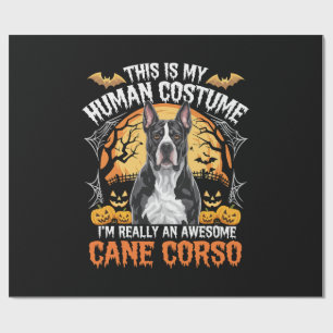 Cane Corso Dog Awesome Costume Halloween Wrapping Paper