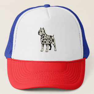 Cane Corso Dog Bold Typography Art Trucker Hat