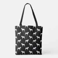 Cane Corso Dog Breed Silhouettes Patterned