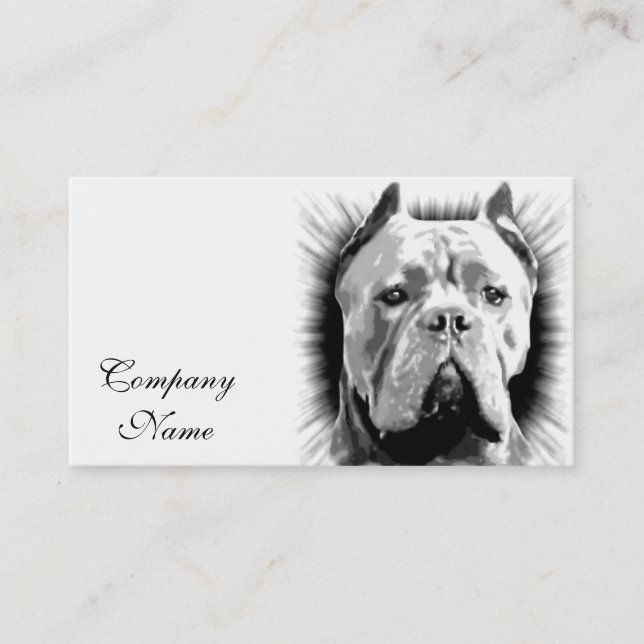 Cane Corso Dog Business Card (Front)